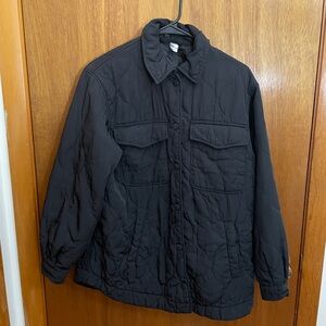 H&M Black Quilted Jacket, Small.